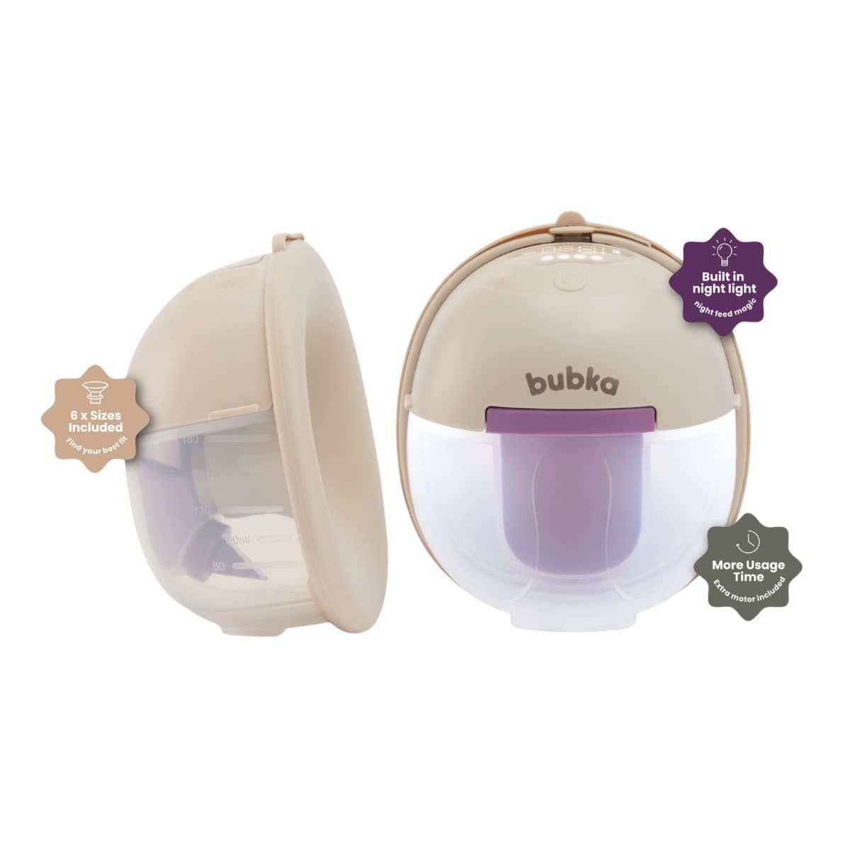Bubka Glow Wearable Double Breast Pump Kit