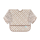 Bumkins Waterproof Sleeved Bib - Sand Check