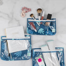 Bumkins Clear Travel Bags - Blue Tropic