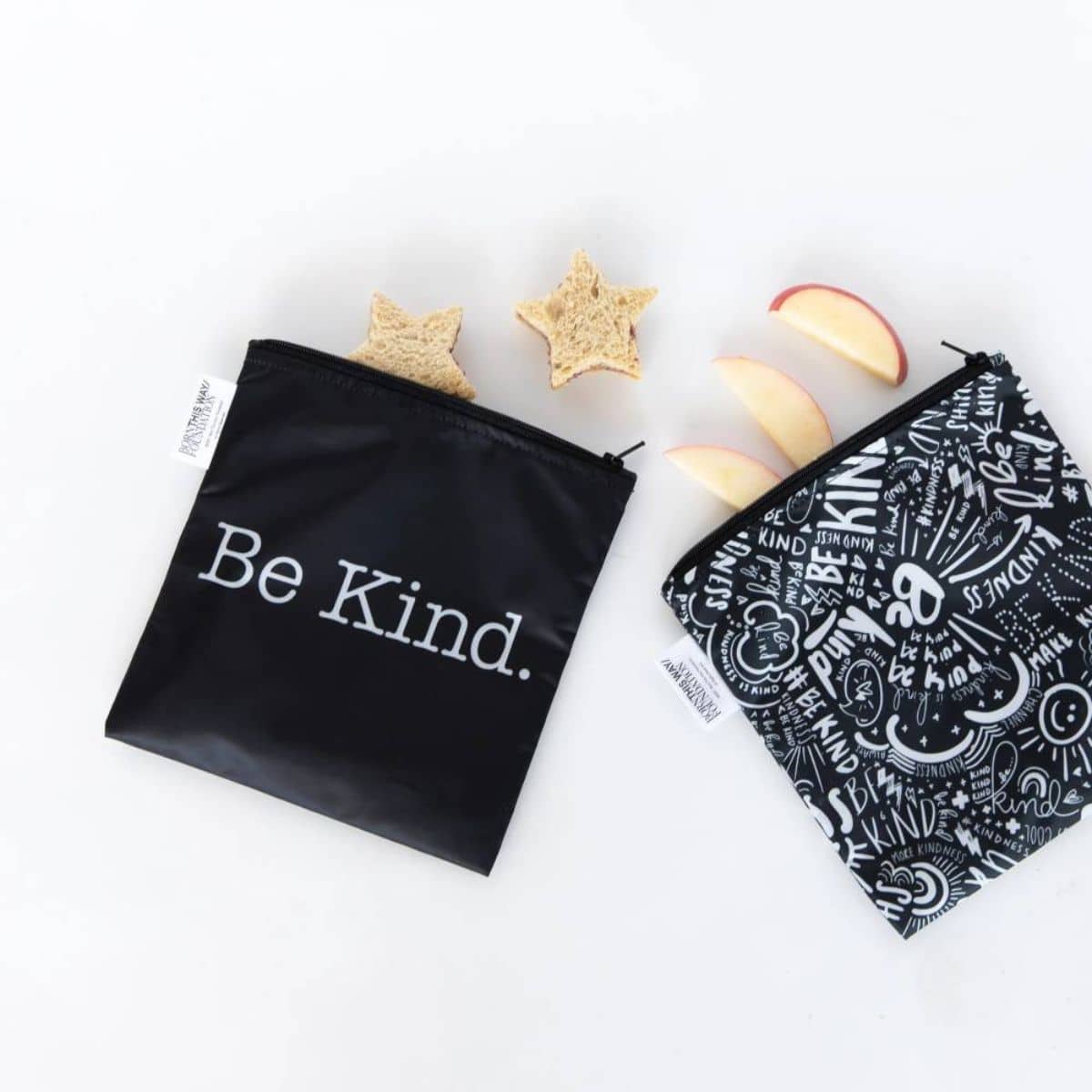 Bumkins Large Snack Bags - Born this Way Foundation - Be Kind