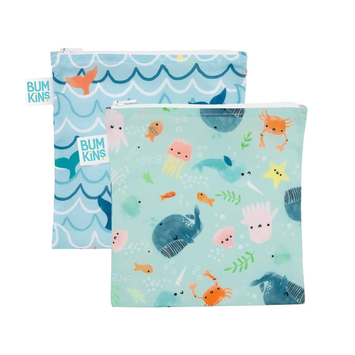 Bumkins Large Snack Bags - Rolling with the Waves