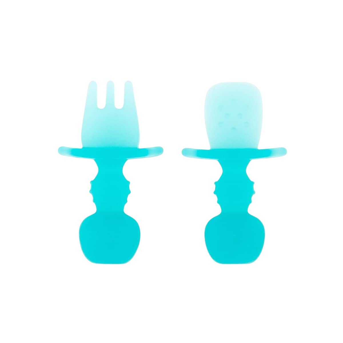Bumkins Silicone Chewtensils - Jelly Silicone - Blue