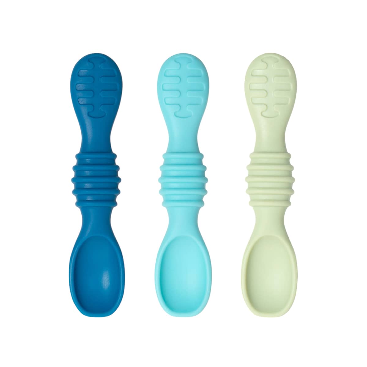 Bumkins Silicone Dipping Spoons - Gumdrop Blue