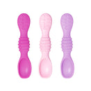 Bumkins Silicone Dipping Spoons - Lollipop Pink