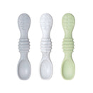 Bumkins Silicone Dipping Spoons - Taffy Grey