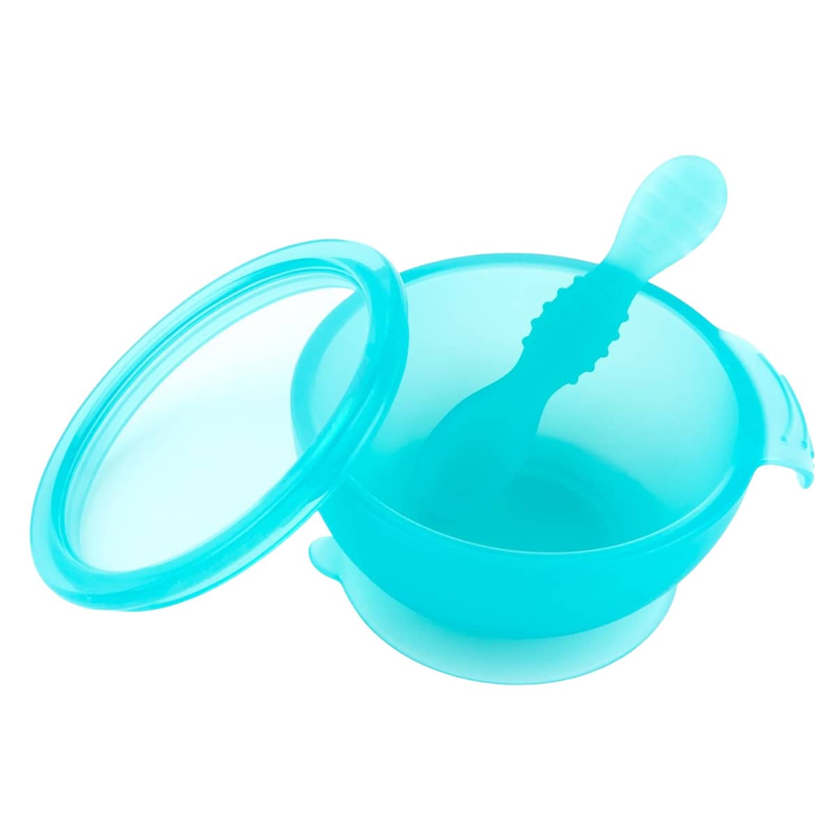 Bumkins Silicone First Feeding Set - Jelly Silicone - Blue