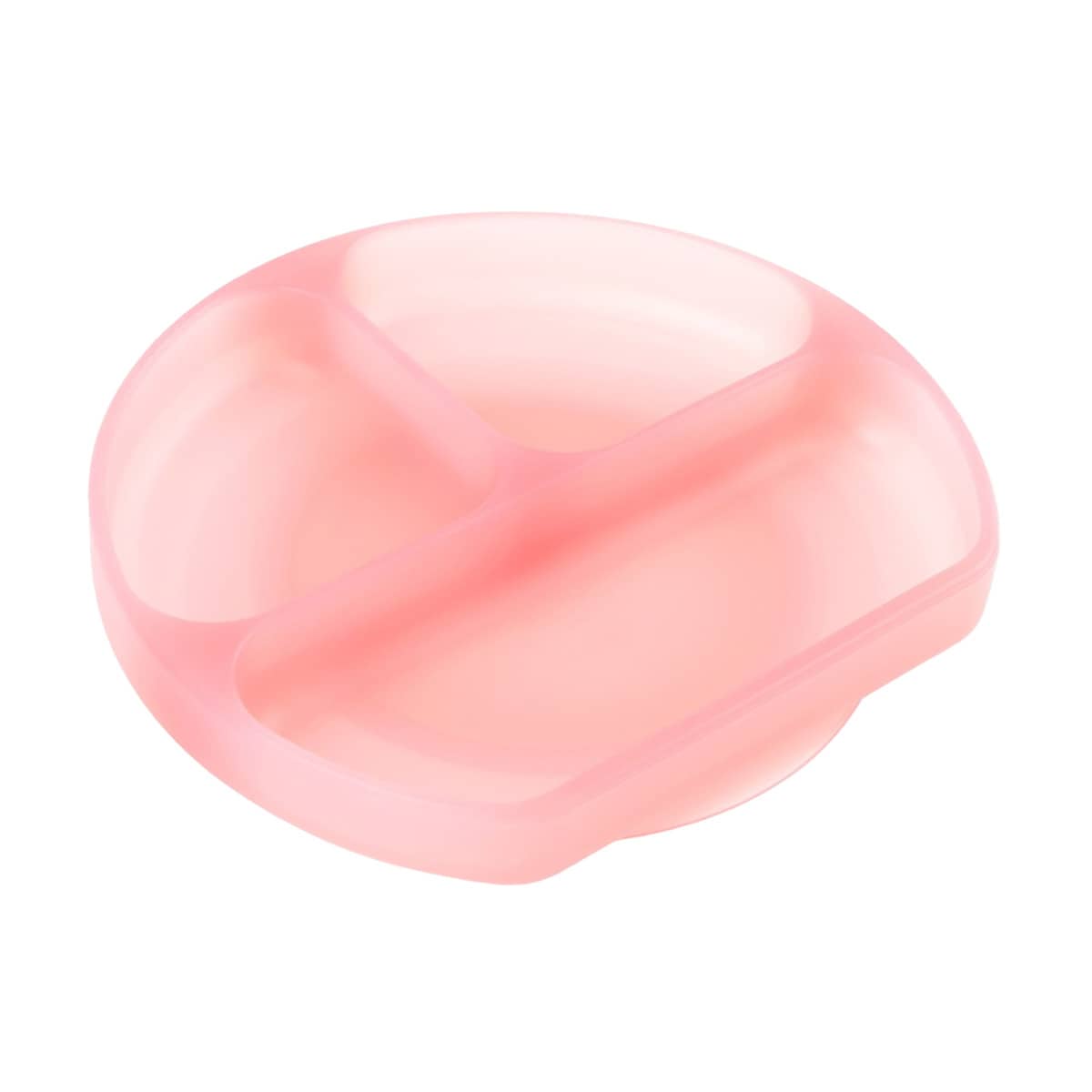 Bumkins Silicone Grip Dish - Jelly Silicone - Pink