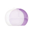 Bumkins Silicone Grip Dish with Lid - Lavender