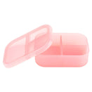 Bumkins Three Section Bento Box - Jelly Silicone - Pink