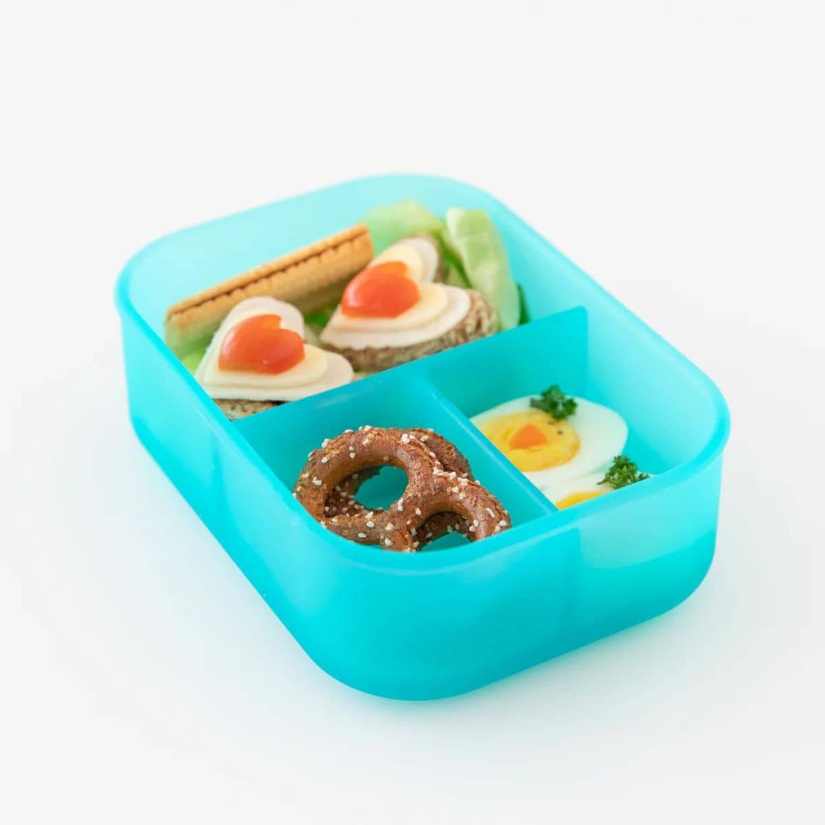 Bumkins Three Section Bento Box - Jelly Silicone