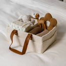 Bunnie Caddie Deluxe Mini Nappy Organiser - Teddy Cream