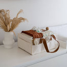 Bunnie Caddie Deluxe Mini Nappy Organiser - Teddy Cream