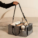 Bunnie Caddie Deluxe Nappy Organiser - Houndstooth Black