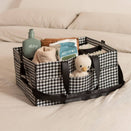 Bunnie Caddie Deluxe Nappy Organiser - Houndstooth Black