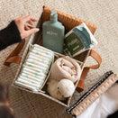 Bunnie Caddie Deluxe Mini Nappy Organiser - Houndstooth Tan