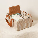 Bunnie Caddie Deluxe Mini Nappy Organiser - Houndstooth Tan