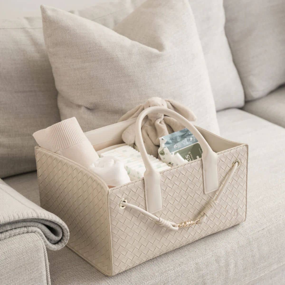 Bunnie Caddie The Edition Nappy Organiser - Cream