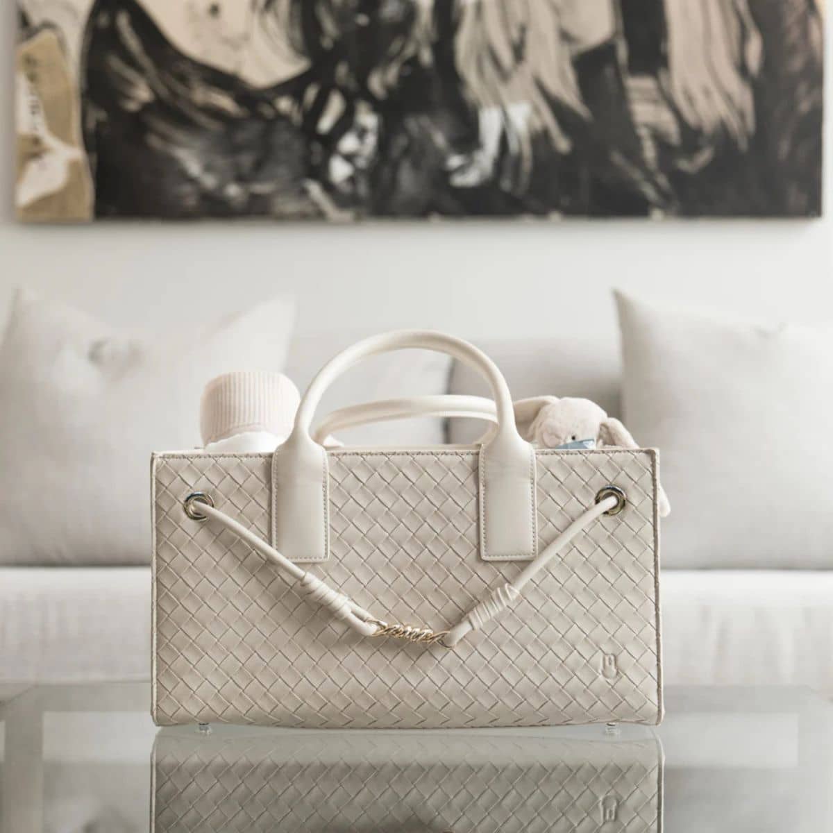 Bunnie Caddie The Edition Nappy Organiser - Cream