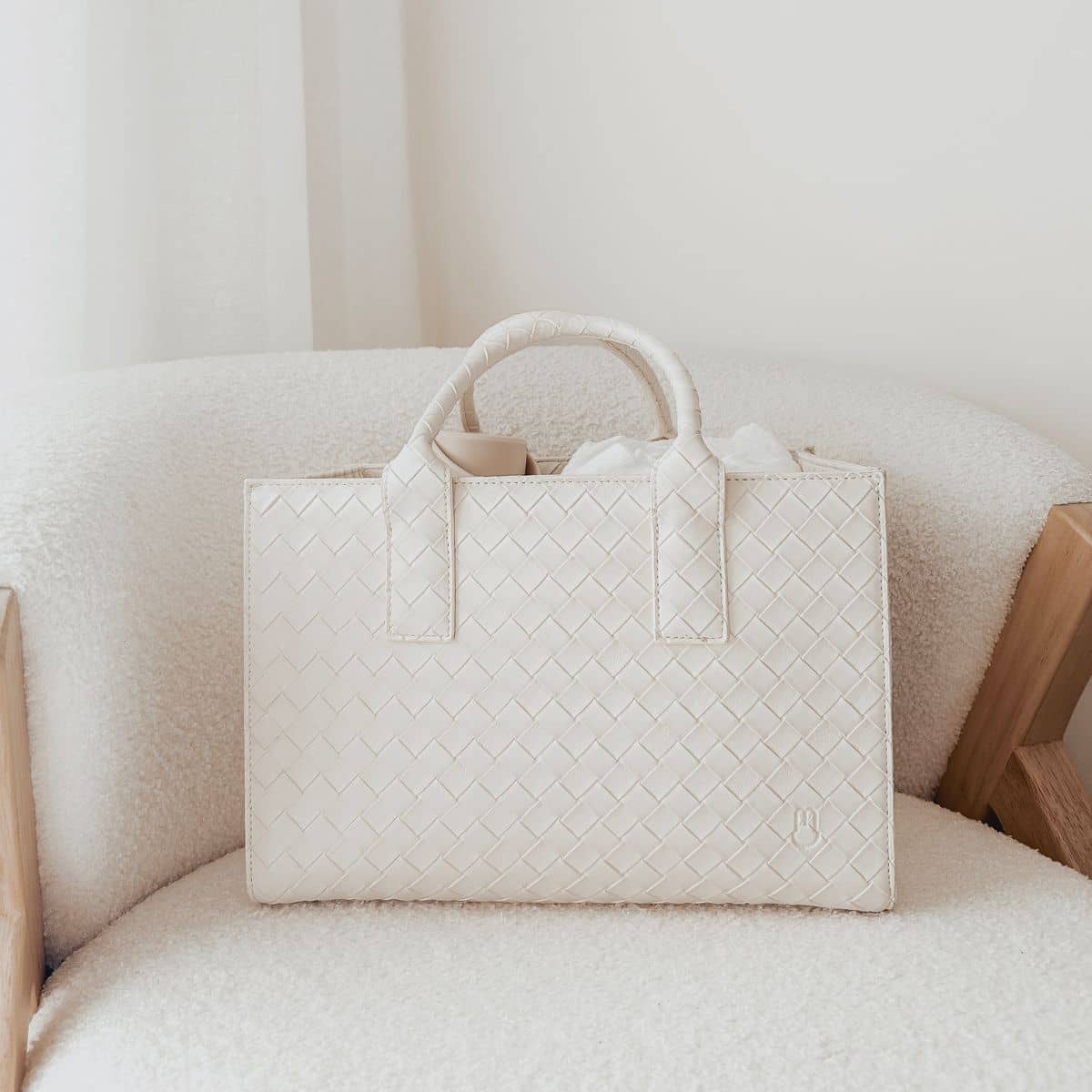 Bunnie Caddie The Mini Edition Nappy Organiser - Off White