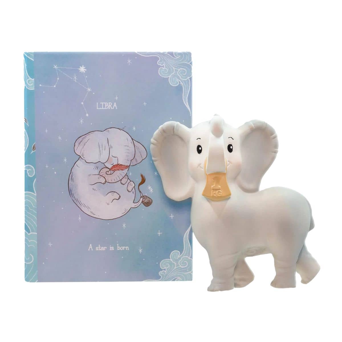 Chabil Zodiac Star Sign Natural Rubber Teether - Libra