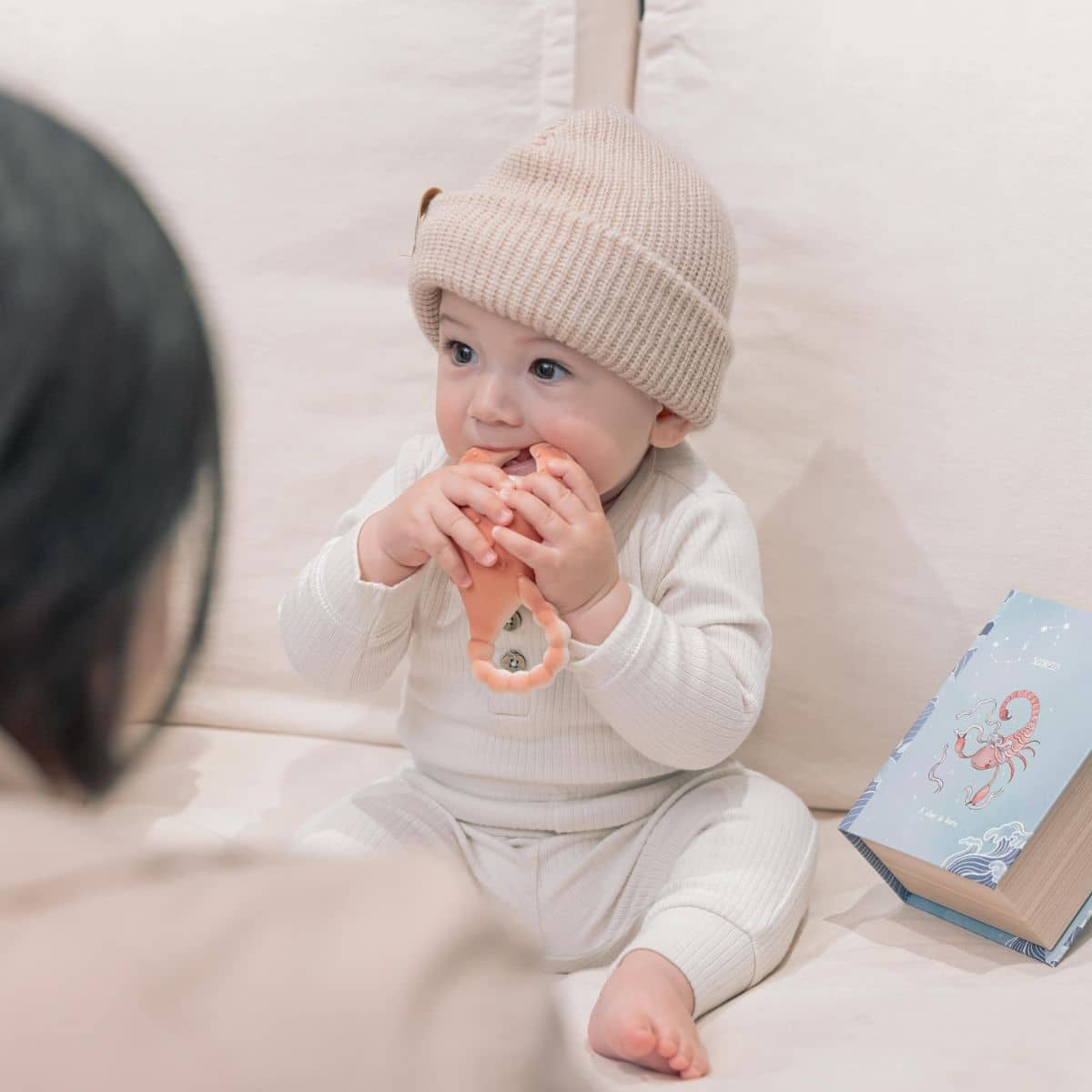 Chabil Zodiac Star Sign Natural Rubber Teether - Scorpio