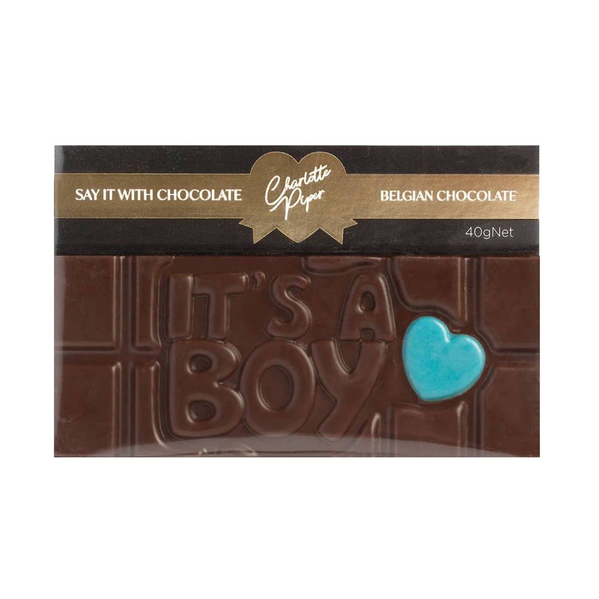 Charlotte Piper Milk Chocolate Bar - It's a Boy