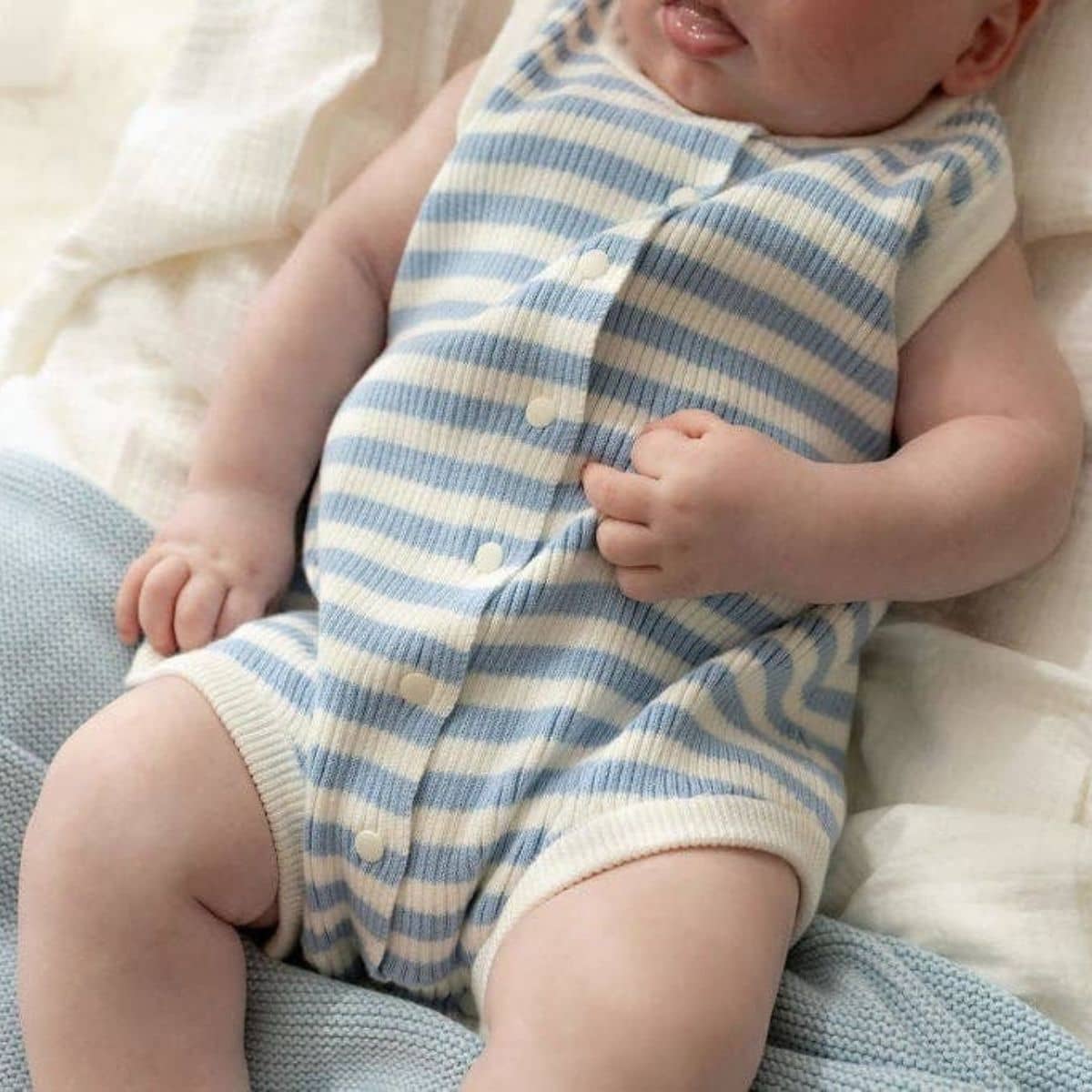 Confetti Kidz Breezy Knit Romper - Seaside