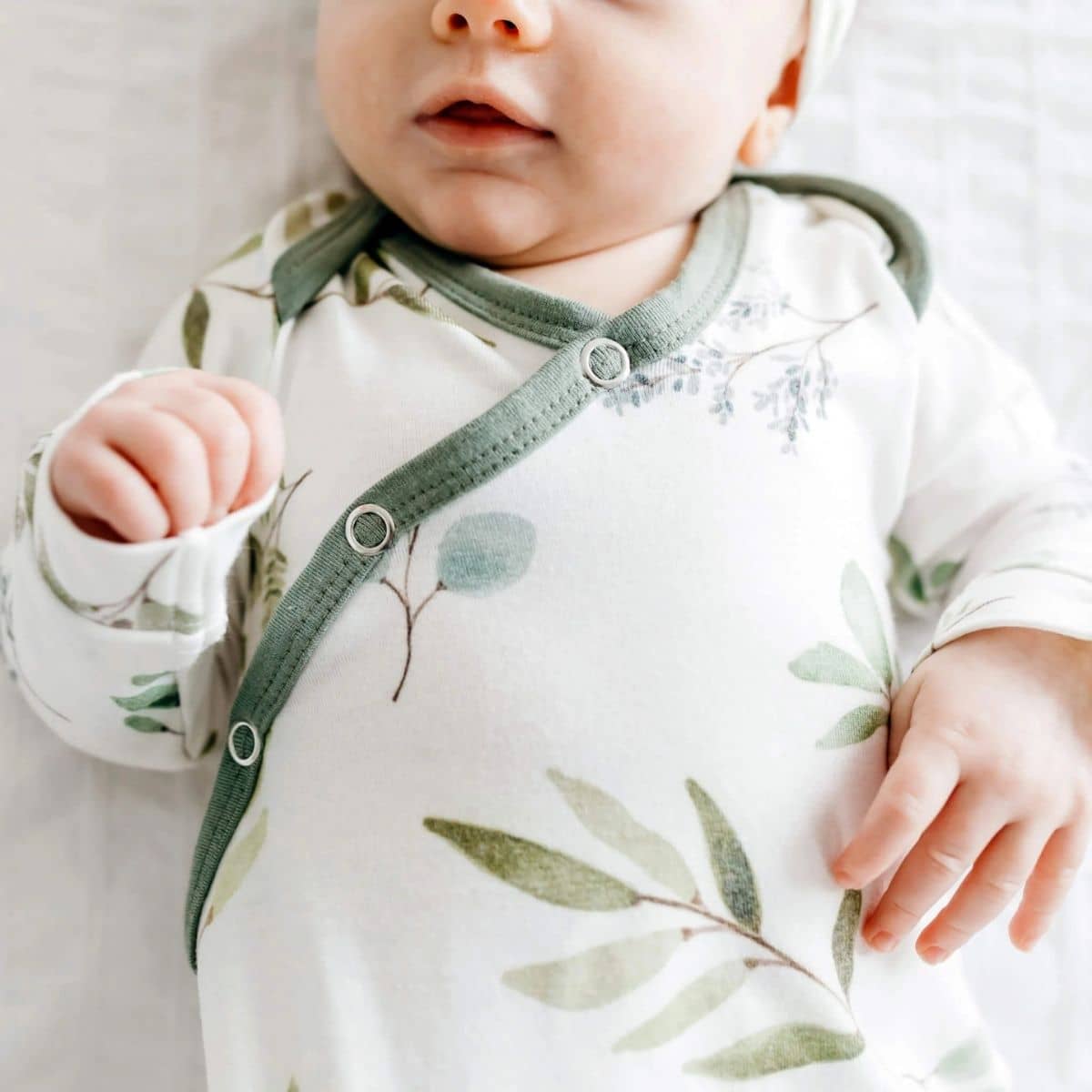 Copper Pearl Newborn Knotted Gown - Haven