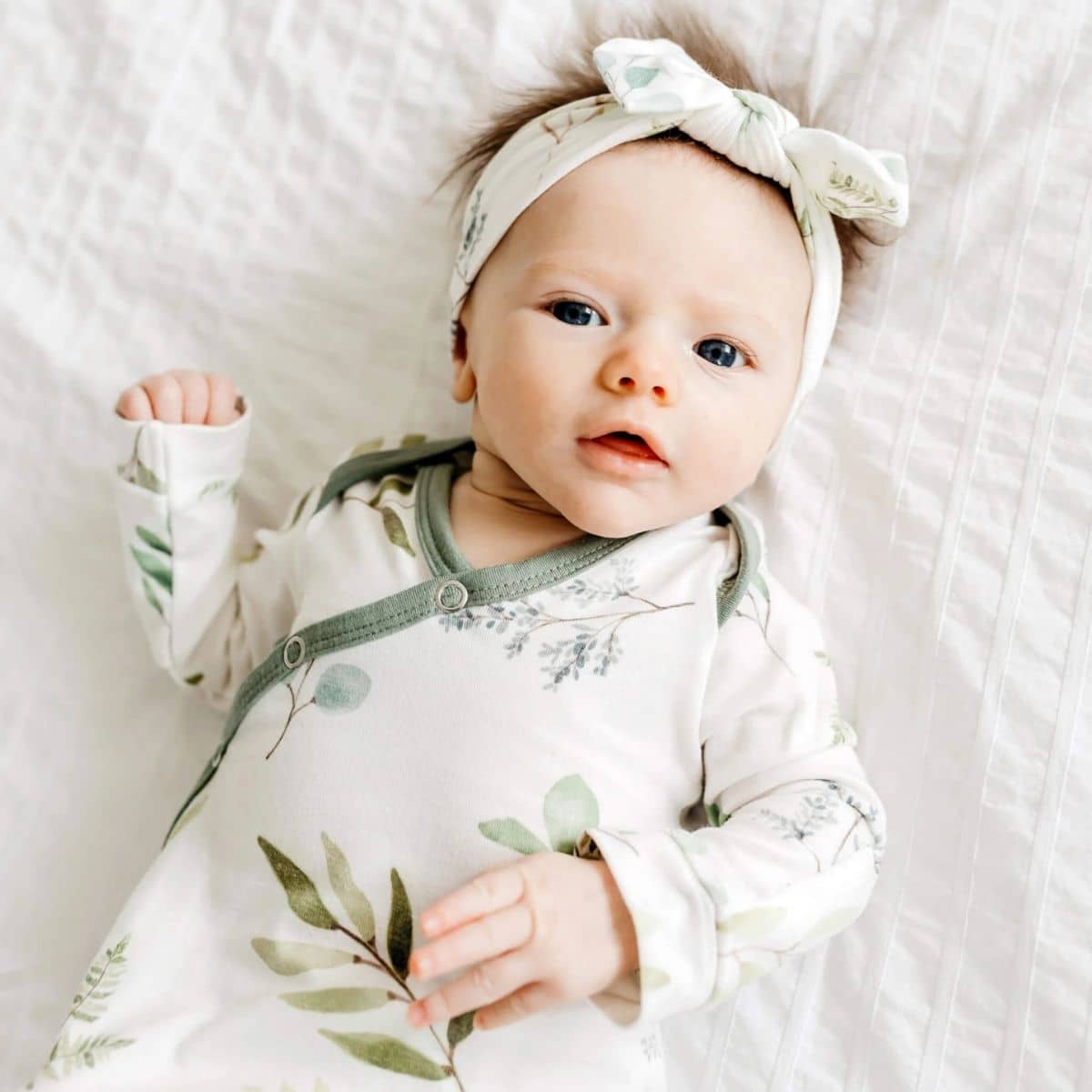 Copper Pearl Newborn Knotted Gown - Haven