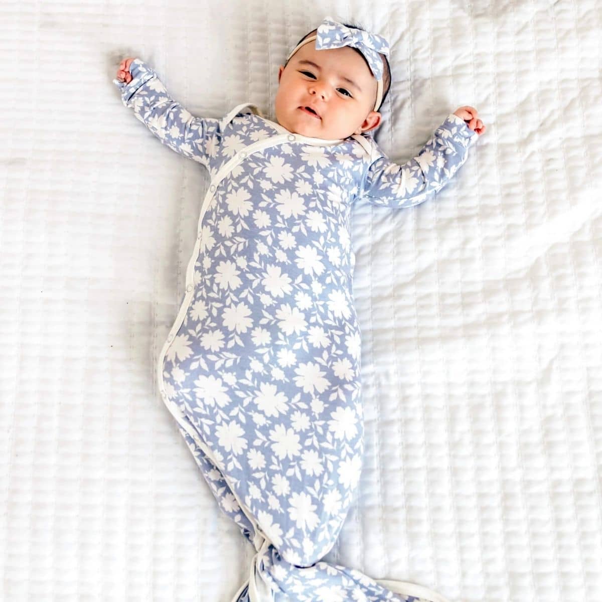 Copper Pearl Newborn Knotted Gown - Lacie