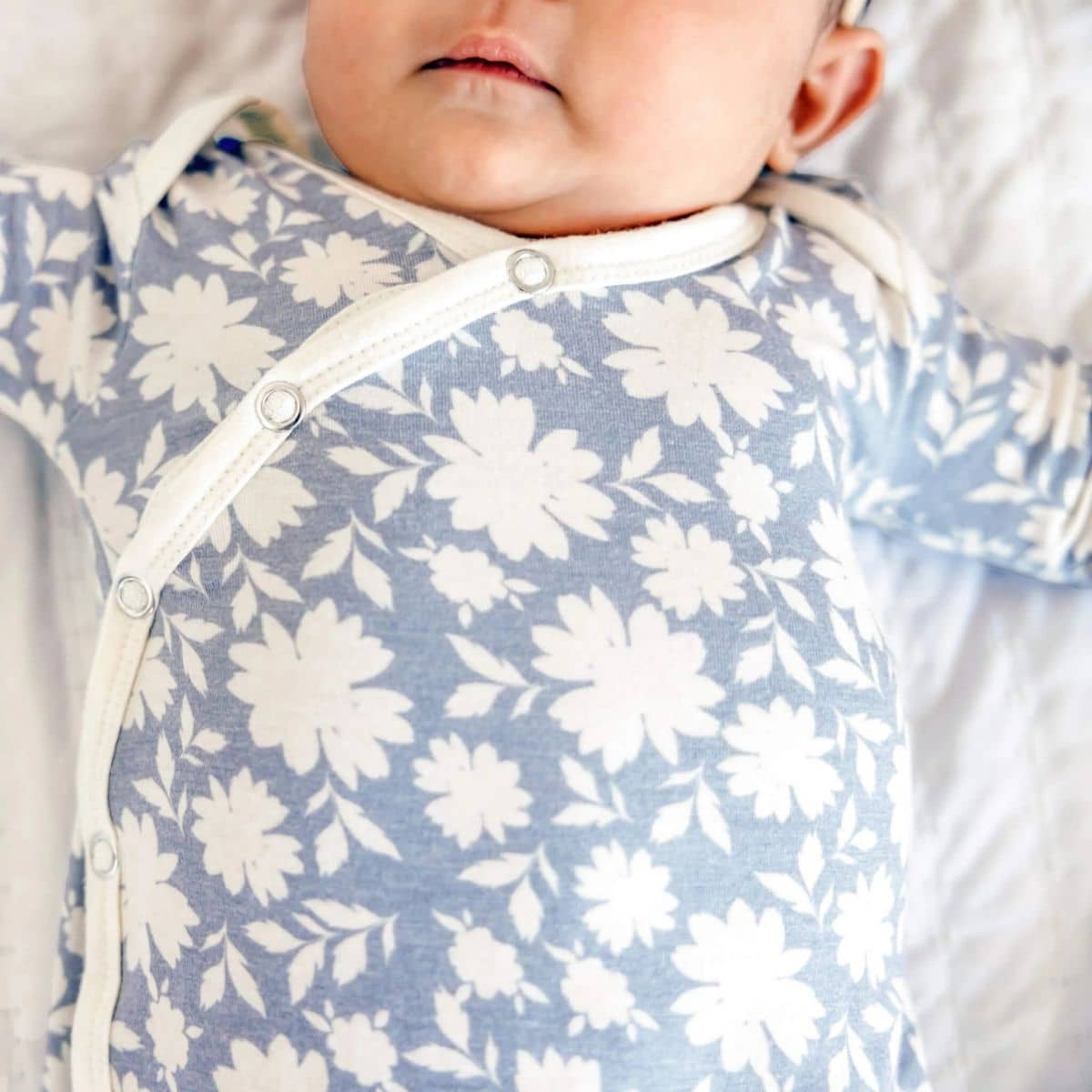 Copper Pearl Newborn Knotted Gown - Lacie
