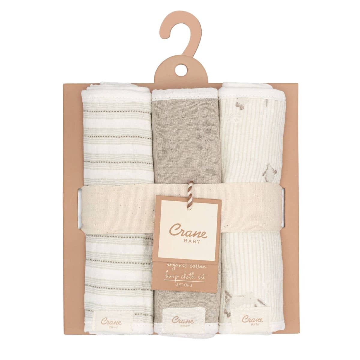 Crane Baby Burp Cloths - Bunny