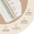 Crane Baby Burp Cloths - Charlie Farmhouse Tractor