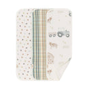 Crane Baby Burp Cloths - Charlie Farmhouse Tractor