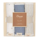Crane Baby Burp Cloths - Cove Ocean