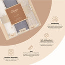 Crane Baby Burp Cloths - Cove Ocean