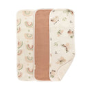 Crane Baby Burp Cloths - Parker Rainbow/Butterfly