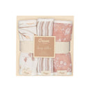 Crane Baby Burp Cloths - Violet Floral