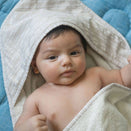 Crane Baby Hooded Towel - Cove Dot