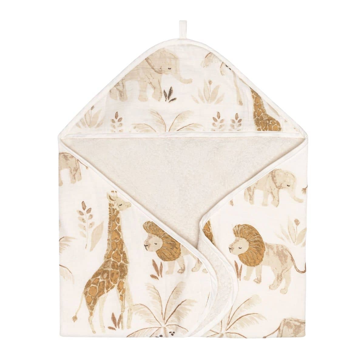 Crane Baby Hooded Towel - Kendi Safari Animal