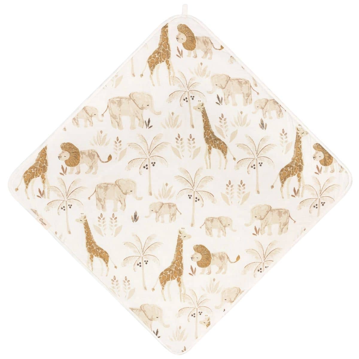 Crane Baby Hooded Towel - Kendi Safari Animal