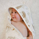 Crane Baby Hooded Towel - Kendi Safari Animal