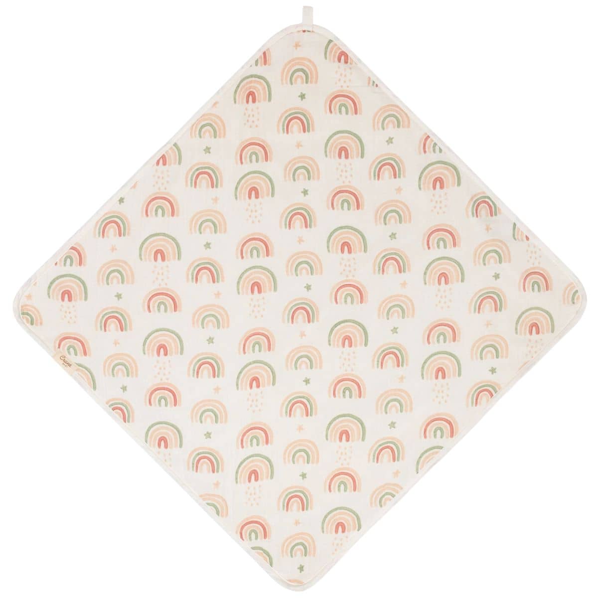 Crane Baby Hooded Towel - Parker Rainbow