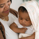 Crane Baby Hooded Towel - Parker Rainbow