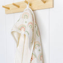 Crane Baby Hooded Towel - Parker Rainbow