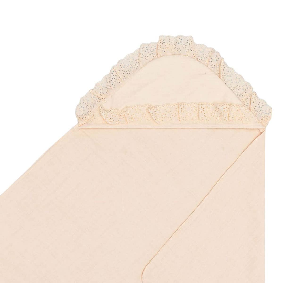 Crane Baby Ruffle Hooded Towel - Violet Floral