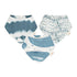 Crane Baby Muslin Bib Set - Caspian
