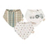 Crane Baby Muslin Bib Set - Charlie Farmhouse Tractor