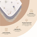 Crane Baby Muslin Bib Set - Cove Sea Life