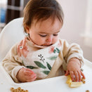 Crane Baby Muslin Bib Set - Parker
